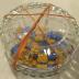 Glass Container (Jar) with Rotary 50th Anniversary M&M's