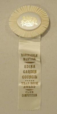 Edina Garden Council Award Ribbon