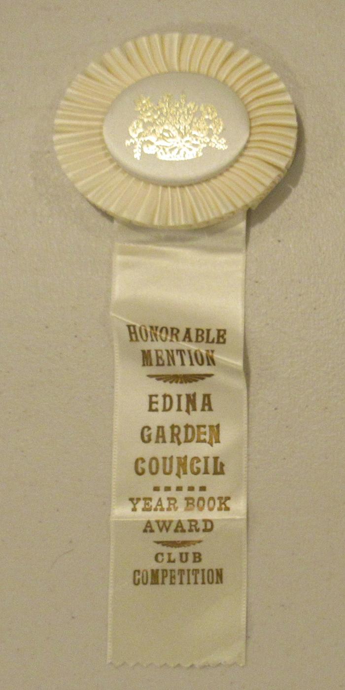 Edina Garden Council Award Ribbon