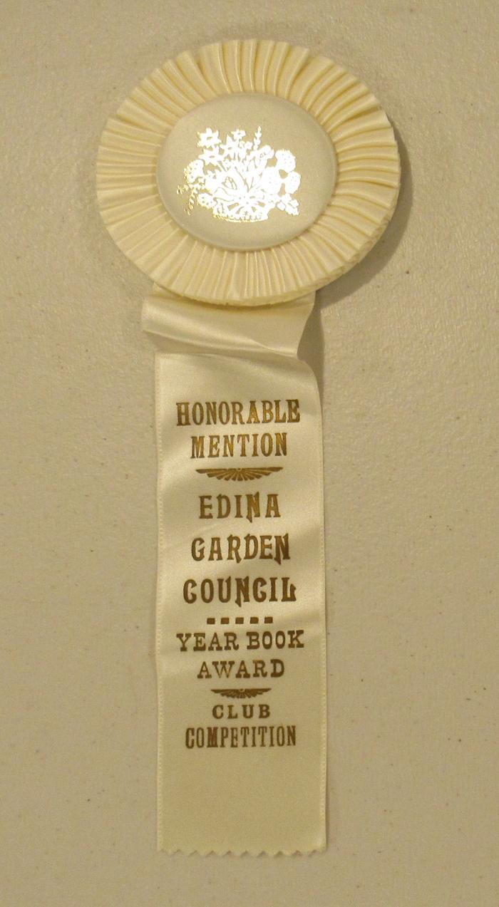 Edina Garden Council Award Ribbon