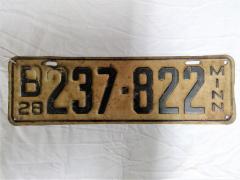 Plate, License