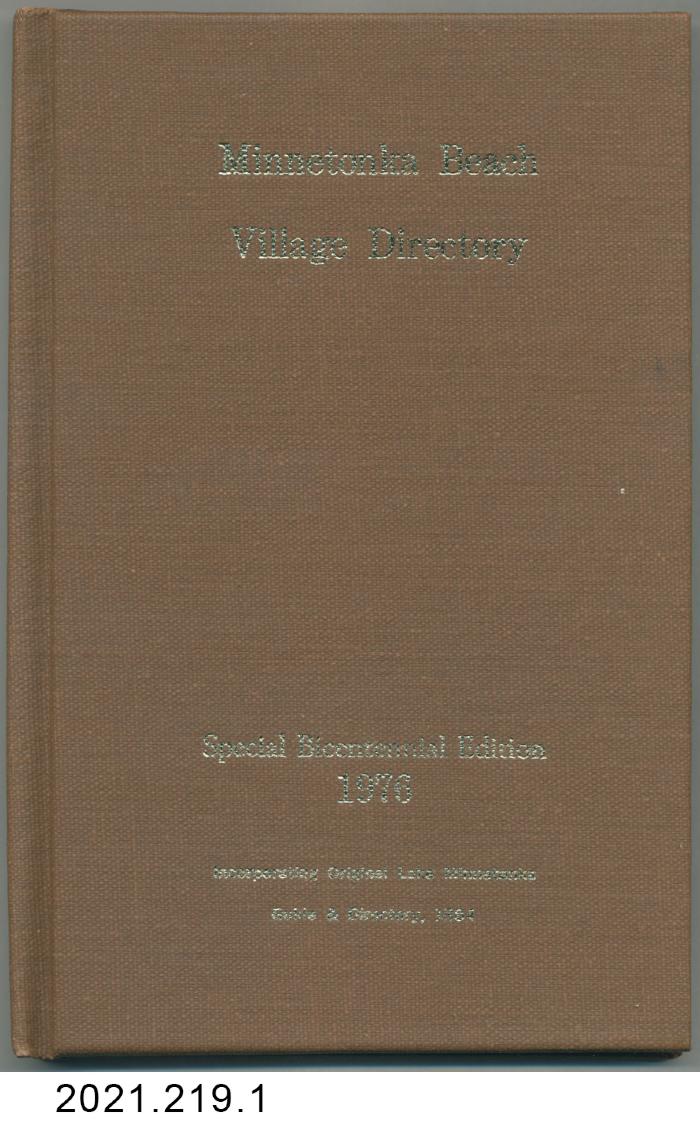 Minnetonka Beach Village Directory, 1976