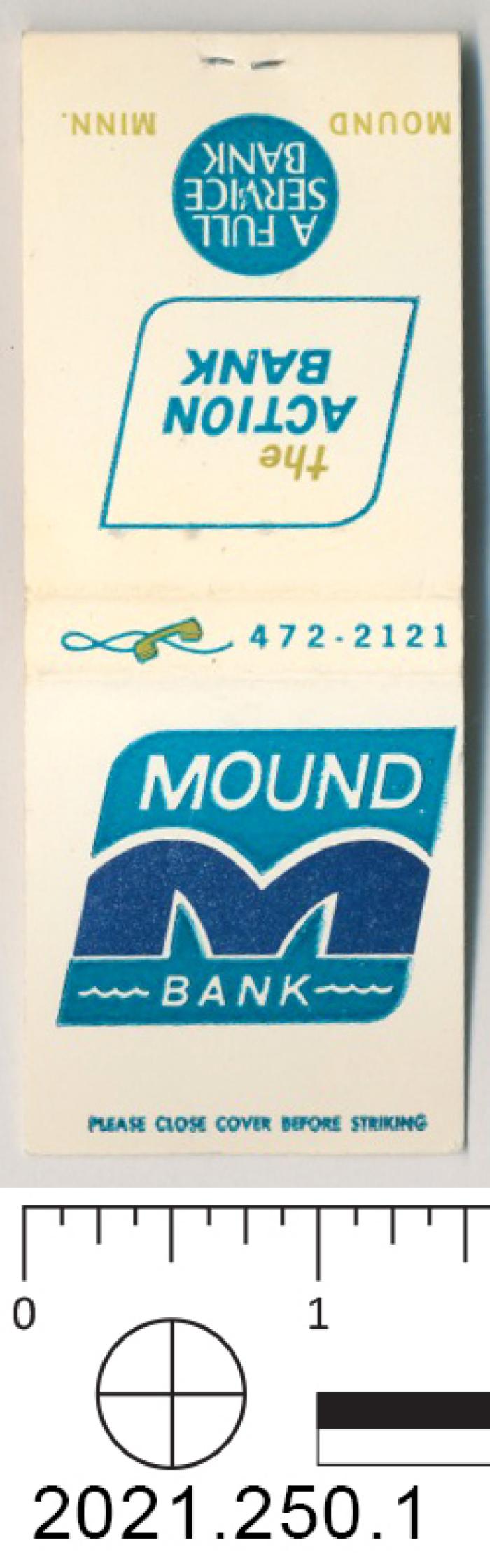 Mound Bank Matchbook