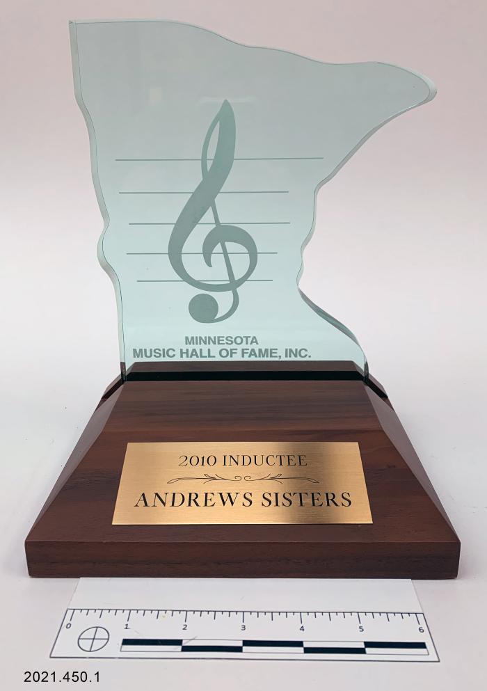 Minnesota Music Hall of Fame trophy
