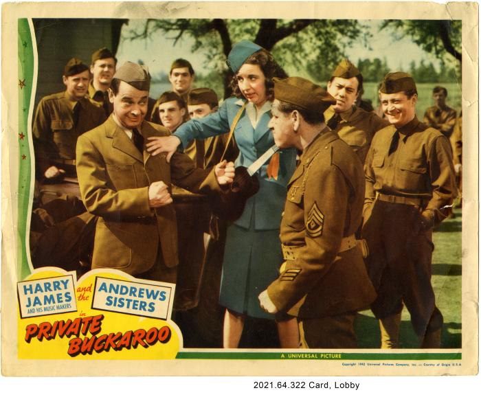 Andrews Sisters Lobby Card for Private Buckaroo