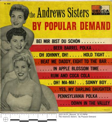 The Andrews Sisters : By Popular Demand