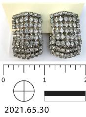Patty Andrew's Silver Rhinestone Earrings