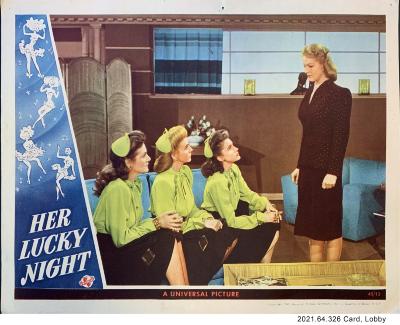 Andrews Sisters Lobby Card for Private Buckaroo