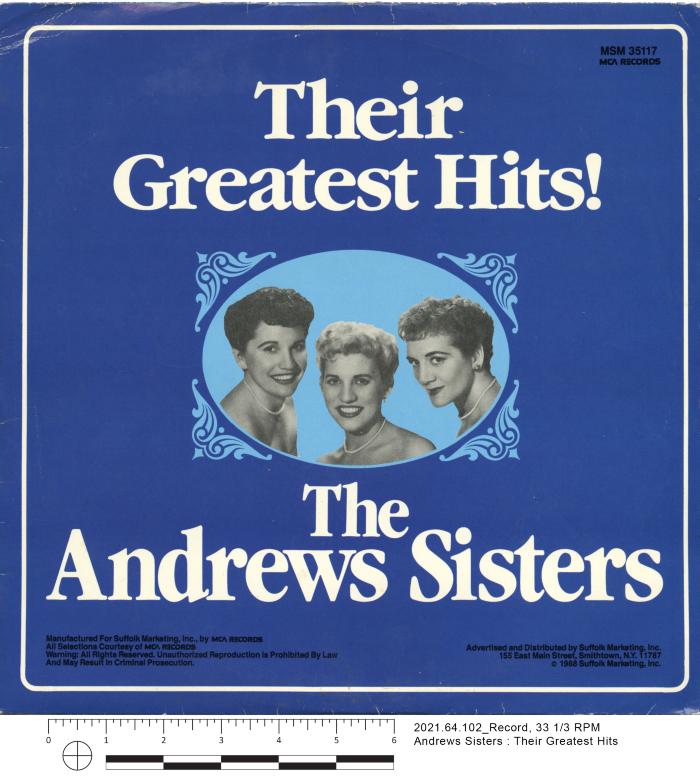 The Andrews Sisters : Their Greatest Hits