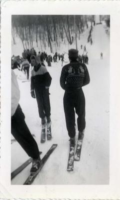 Skiing at Barsness Park