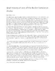 Brief History of one of the Butler Families in Anoka