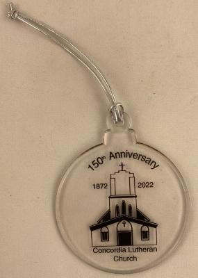Christmas Ornament, Concordia Lutheran Church 150th Anniversary (Moland Township)