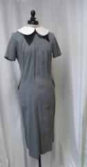 Gray dress with white collar