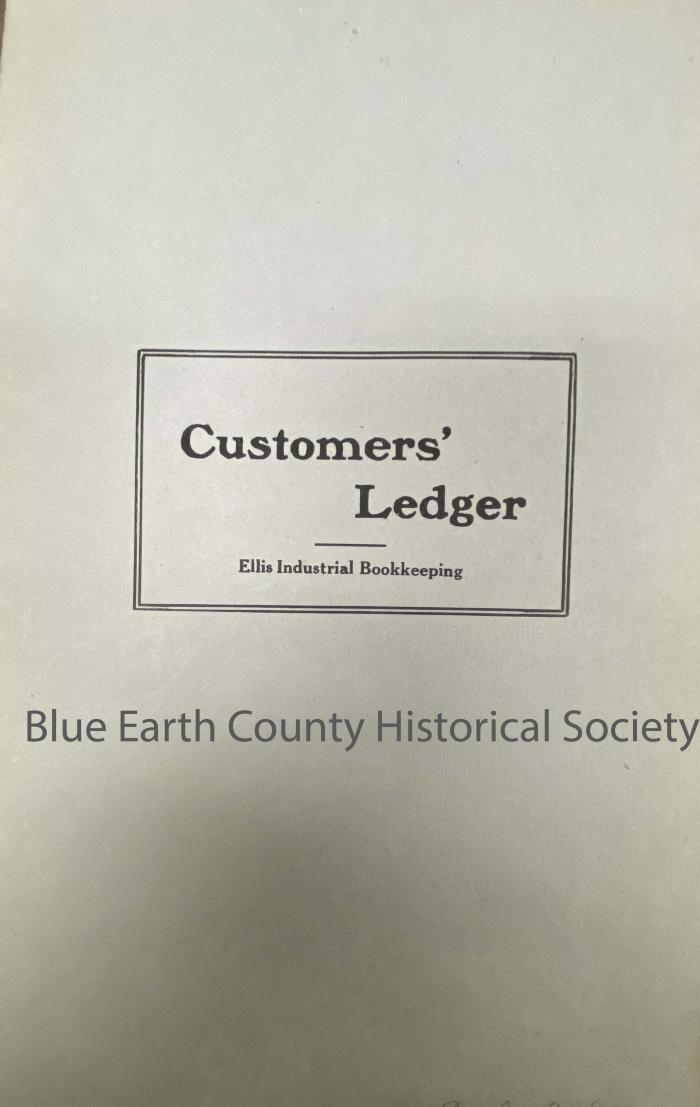 Customers' Ledger, Esther Halverson