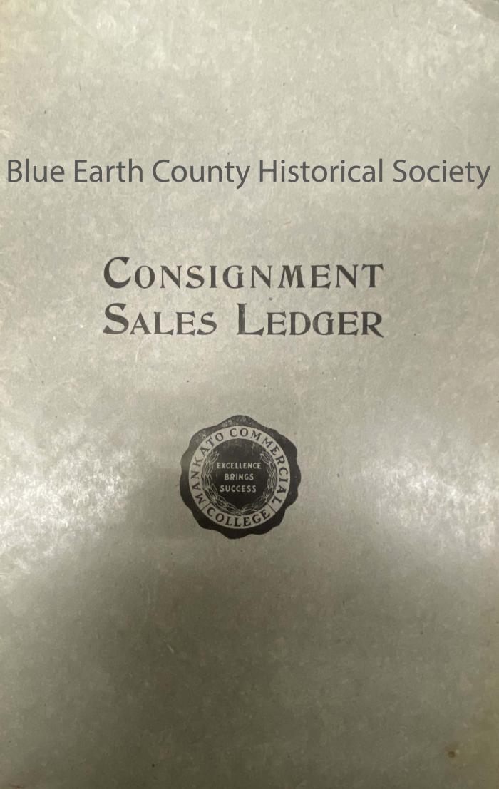 Consignment Sales Ledger, Esther Halverson