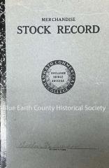 Mankato Commercial College Merchandise Stock Record Book, Esther Halverson 