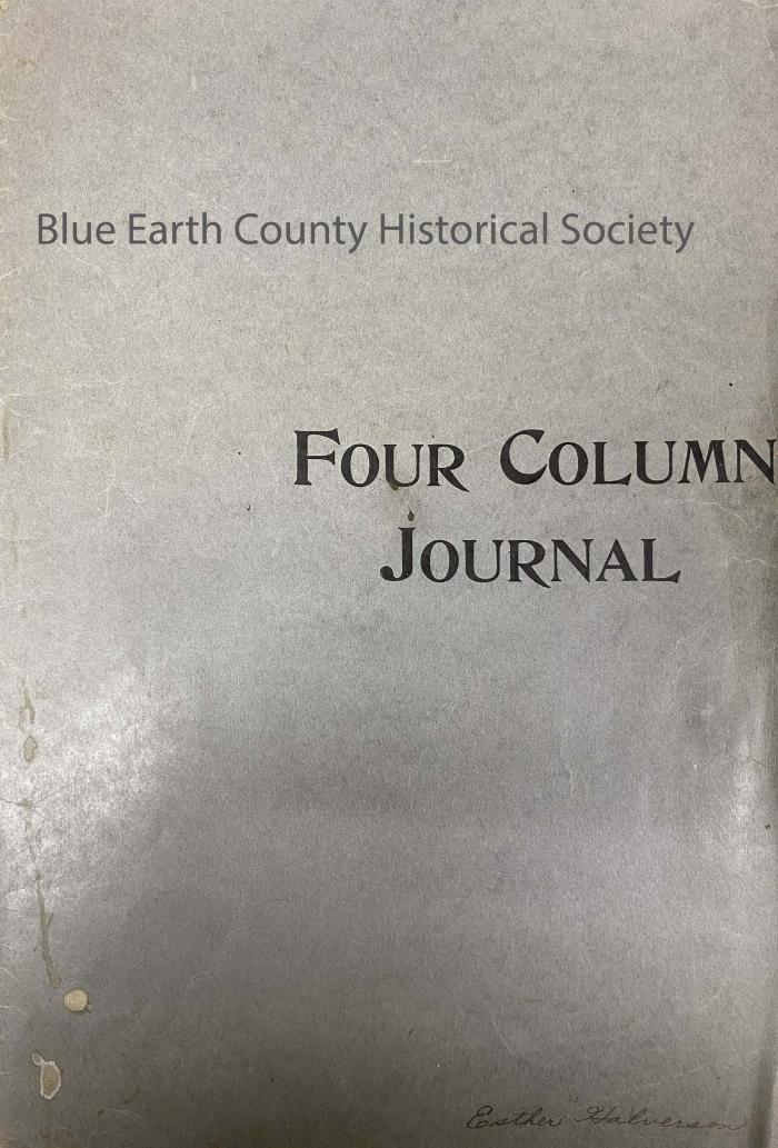 Four Column Journal, Esther Halverson