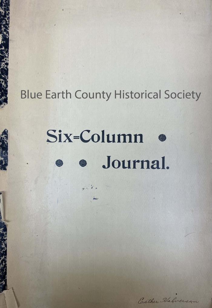 Six Column Journal, Esther Halverson