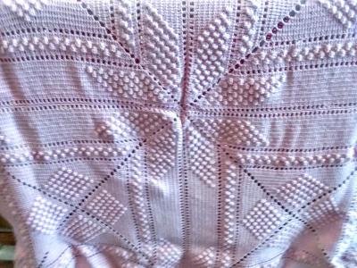 Pink crib bed covering