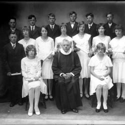 Reverend S.G. Hauge' Confirmation Class, ca. 1930-1940