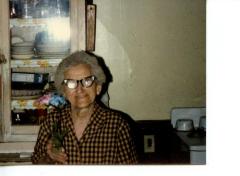 Mary Weber with Flowers