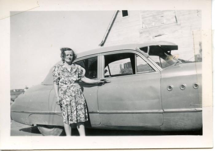 Mary Weber with Car