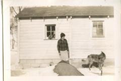 Mary Weber with Dog and Cat