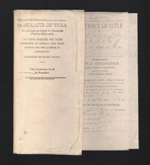 Abstract of Title: June 30, 1897.