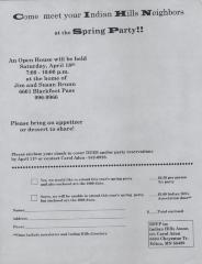 Spring Party Oepn House Invitation