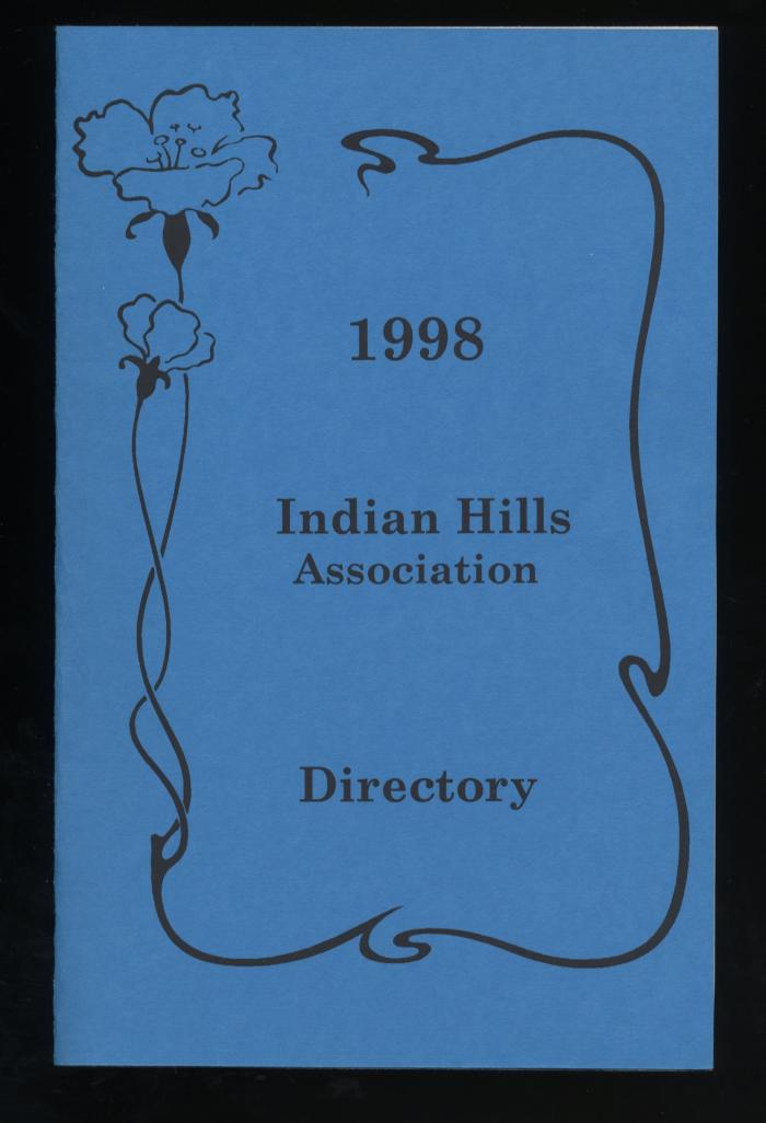 1998 Indian Hills Association Directory