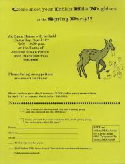 Come meet your Indian Hills Neighbors at the Spring Party