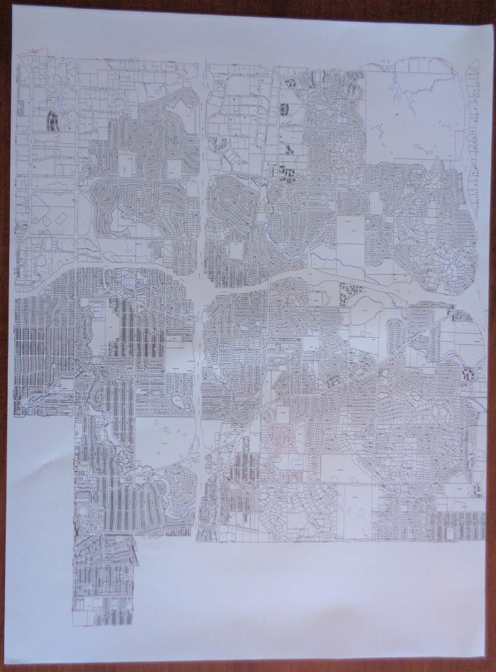 Plat map of Edina.