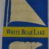 White Bear Lake light pole canvas banner showing bear and boat imagery