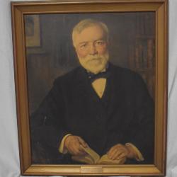 Portrait of Andrew Carnegie from White Bear Carnegie Library