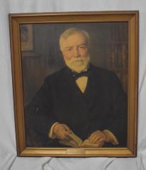 Portrait of Andrew Carnegie from White Bear Carnegie Library
