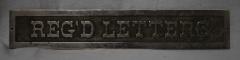 Reg'd Letters Sign from Post Office