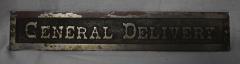 General Delivery Sign from Post Office