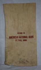 American National Bank Money Bag