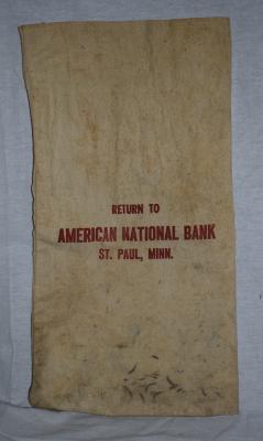 American National Bank Money Bag