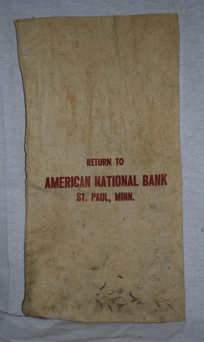 American National Bank Money Bag