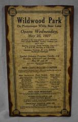 Sign for the Opening of Wildwood Park