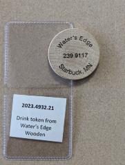 Drink token from Water's Edge
