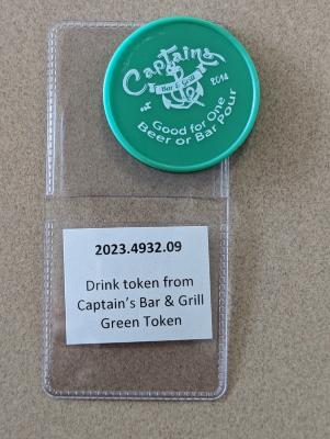 Drink Token from Captain's Bar & Grill