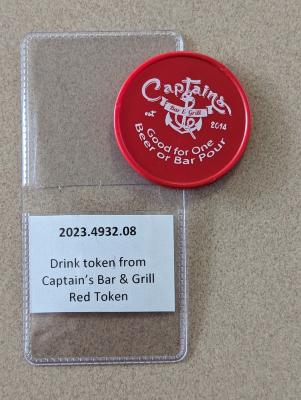 Drink Token from Captain's Bar & Grill