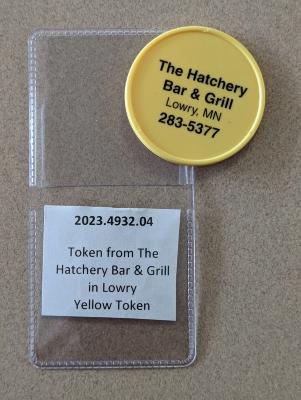 Token from the Hatchery Bar and Grill 