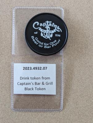 Drink Token from Captain's Bar & Grill