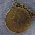 1881 gold coin on a chain