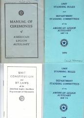 Constitution and By-Laws of American Legion Auxiliary Unit 113, Marshall