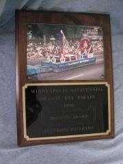 Aquatennial Parade Award from 1990