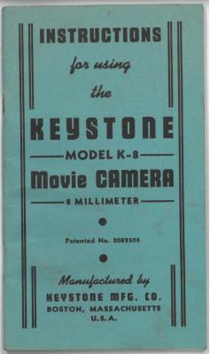 "Instructions for using the Keystone Model K-8 Movie Camera"